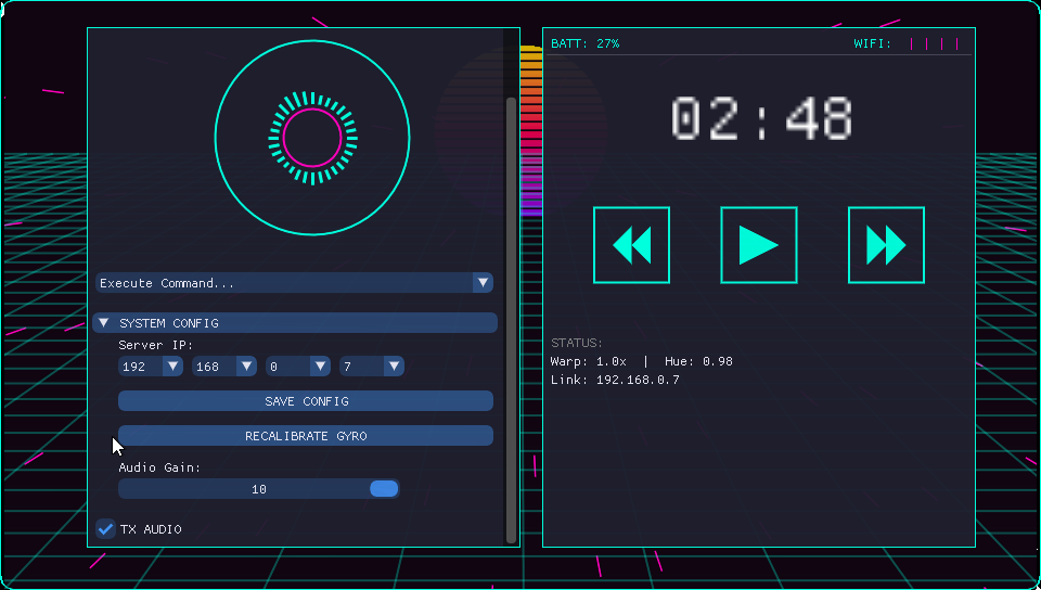 Screenshot of the program